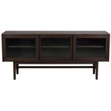 Rowico Smeđa vitrina u dekoru hrasta s kliznim vratima 170x75 cm Hazelton – | shoptok.hr