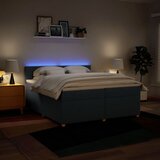  Krevet s oprugama i madracem plavi 200 x 200 cm od tkanine | shoptok.hr