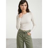 Sinsay Pamučna slim fit majica dugih rukava Cijene