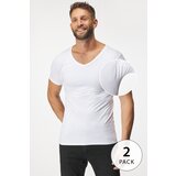 MEN-A 2PACK Nevidna majica za pod srajco z blazinicami za znoj Cene