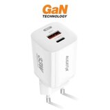 ALIGATOR CHPD0020 - Brzi punjač GaN PD 33W s USB-A i USB-C, beo | Eponuda.com