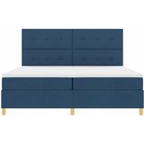  s opruga kutije s uzglavljem Plava 200 x 200 cm tkanina | shoptok.hr