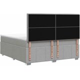  Boxspring krevet s madracem Svjetlosiva 160 x 200 cm Tkanina - Svjetlosiva 160 x 200 cm Dizajn linija | shoptok.hr