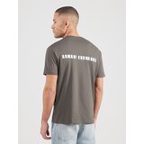 Armani Exchange Majica svetlo rjava / bela | Shoptok.si