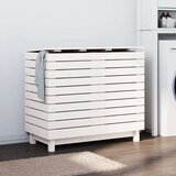  Košara za rublje bijela 88 5x44x76 cm od masivne borovine Cijene