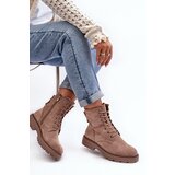 Boto WD1 Women's Zip-Up Booties Dark Beige Ninsuni | shoptok.hr