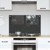 vidaXL Kuhinjska obloga Tamno siva Kaljeno staklo 80 x 50 x 0.6 cm cijene