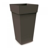 BLUMAX visoka kvadratna posuda za biljke Melrose (Vanjska dimenzija (D x Š x V): 30 x 30 x 41 cm, Plastika, Antracit) Cijene