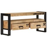 Maison Chic TV omarica - TV stojalo - Televizijska omarica 100x30x45 cm trden mangov les, (21702334) | Shoptok.si