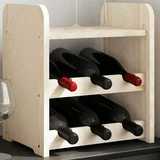 vidaXL Stalak za vino s gornjom pločom 33x25x37 cm od masivne borovine