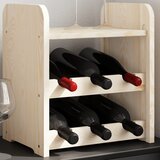 vidaXL Stojalo za vino z zgornjo ploščo 33x25x37 cm trdna borovina Cene