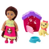 Mini lutka duge kose s šarenom haljinom, pas Buda | shoptok.hr