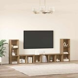  Set TV komoda Zidne 4 pcs Umjetnički hrast 37 x 35 x 107 cm | shoptok.hr