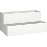  Vrtna saksija Bijelo 100 x 60 x 45 cm Čelična vrata | Eponuda.com