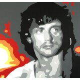  Ručno slikane slike na platnu pop art rambo (umetnicke | ePonuda.com