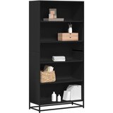 vidaXL Polica za knjige crna 80,5x35x170,5 cm izrađeno drvo Cijene
