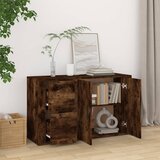  Komoda boja dimljenog hrasta 100x33x59,5 cm konstruirano drvo | Eponuda.com