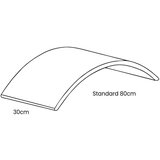 MeowBaby Ploča za ravnotežu od borovine u prirodnoj boji 80x30x18 cm Montessori - | shoptok.hr