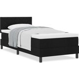  Krevet s uzglavljem i madracem Crna 90x190 cm Tkanina | shoptok.hr