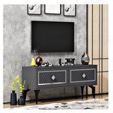 Hanah home tv polica arel anthracite silver Cene