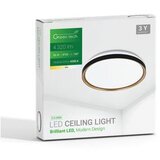 Greentech Okrugla stropna LED svjetiljka (36 W, Ø x V: 49 x 6 cm, Crna, Zlatna, Neutralno bijelo) | shoptok.hr