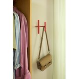 Hübsch Rdeč kovinski stenski obešalnik Flip – | Shoptok.si