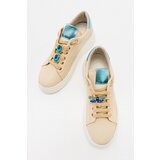 LuviShoes SPAY Cream Women's Sports Sneakers Cene
