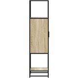 vidaXL Visoka omara sonoma hrast 35,5x35x139 cm inž. les in kovina | Shoptok.si