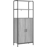  Highboard Siva Sonoma 40 x 33 x 161 cm Konstruirano drvo Slike