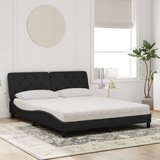  Krevet s madracem crni 160x200 cm baršunasti | shoptok.hr