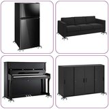 vidaXL Pohištveni valjčki 4 kosi z dvigalom 13,5x13,5x6 cm jeklo 1300 kg | Shoptok.si