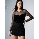Sinsay Mrežasti body s dugim rukavima | shoptok.hr