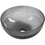 Sapho Crni stakleni okrugao umivaonik ø 39,5 cm Marac – | shoptok.hr