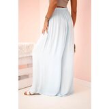 Kesi Włoski Women's wide trousers with elastic waistband blue | Shoptok.si