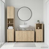  Set ormarića za kupaonicu 3 kom. Hrast sonoma Prerađeno drvo | shoptok.hr