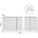  Gabion s žicom debljine 5 mm i mrežom 5x10 cm 1150x20x100 cm - 20 cm 100 cm 1150 cm | shoptok.hr