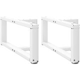  Noge za stolić T-oblika 2 kom bijele 70x25x(30-31) cm čelik | shoptok.hr