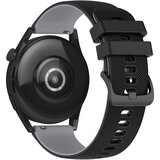 AVIZAR pašček za huawei watch GT3 46 mm, dvobarven in teksturiran silikon - ?rn / siv, (5000039351) Cene