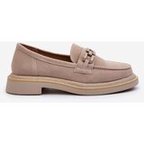 S. BARSKI Suede Women's Moccasins S.Barski HX52-222 Beige | Shoptok.si