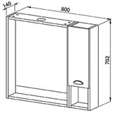 Martat ogledalo za kupatilo basic 80 | ePonuda.com