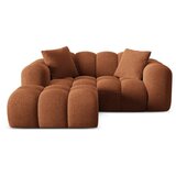 Cosmopolitan Design Kutna garnitura od šenila boja terakote (s lijevim kutom/s ležaljkom) Treno – | shoptok.hr