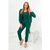 Kesi Set 3in1 sweatshirt + top + pants green Cijene