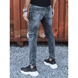 DStreet Spodnie męskie jeansowe ciemnoszare | Shoptok.si