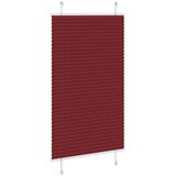 vidaXL Plisirana žaluzija Bordeaux Red 80x150 cm Širina tkanine 79,4cm | Shoptok.si