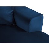 Cosmopolitan Design Plava baršunasti sklopiva/s prostorom za odlaganje kutna garnitura (s lijevim kutom/u obliku slova "U") Kyoto – | shoptok.hr