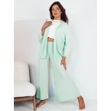 DStreet Spodnie damskie wide leg TERENI miętowe | Shoptok.si
