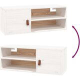  Stenska omarica bela 80x30x30 cm trdna borovina, (20740581) | Shoptok.si
