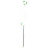  Ondaluce - LED prigušiva luster na sajli GENIUS LED/12W/230V prečnik 1,5 cm zlatna | Eponuda.com