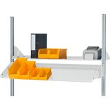 RAU Kovinska polica, nagibna, za namestitev na podpornike sistema ŠxGxV 2000 x 300 x 160 mm | Shoptok.si
