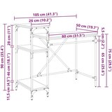 vidaXL Stol Staro drvo 105 x 50 x 90 cm Konstruirano drvo | shoptok.hr